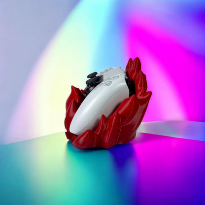 Fiery Xbox Series X/S and PS5 Controller Holder - Vibrant Flame-Inspired Gaming Stand - Perfect Gamer Gift for Console Fans 3D printed