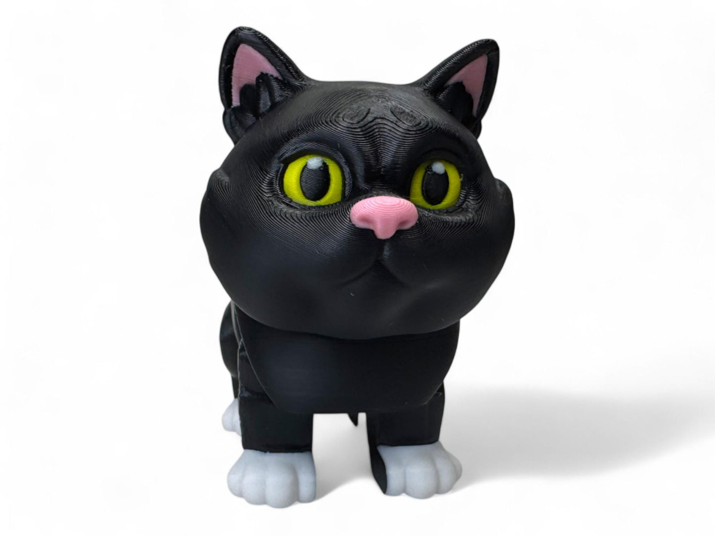 Flexi Ginger Cat Articulated Fidget Figurine British Shorthair Tabby Cat Cute Adorable Party Favors Classroom Gifts and Fidgets Cat Lover
