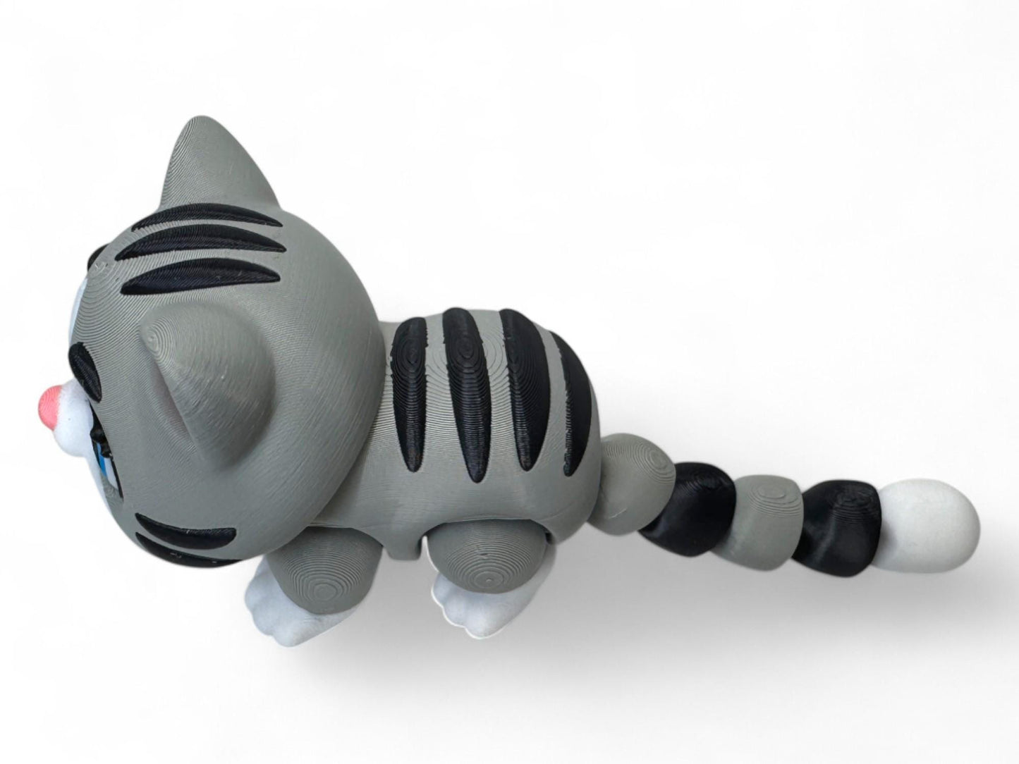 Flexi Ginger Cat Articulated Fidget Figurine British Shorthair Tabby Cat Cute Adorable Party Favors Classroom Gifts and Fidgets Cat Lover