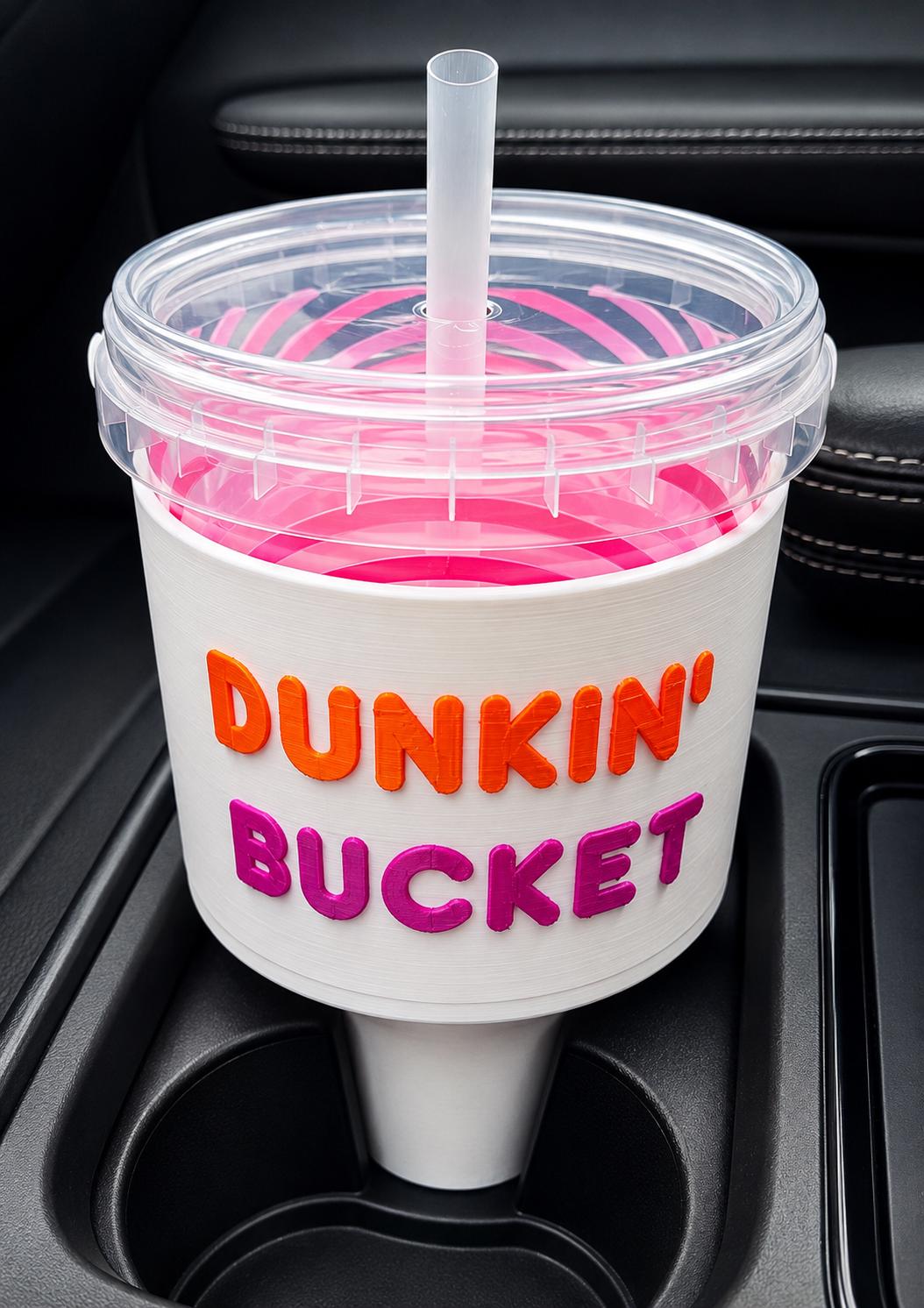Coffee Bucket Car Cup Holder Adapter 3D Printed 48oz
