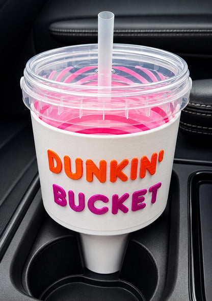 Coffee Bucket Car Cup Holder Adapter 3D Printed 48oz