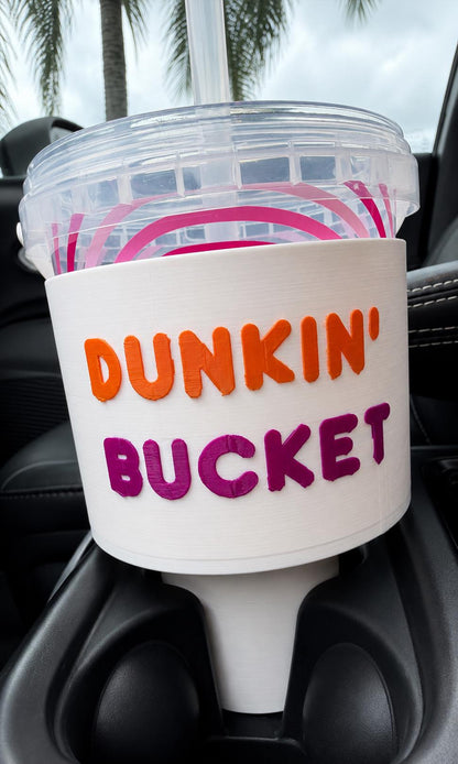 Coffee Bucket Car Cup Holder Adapter 3D Printed 48oz